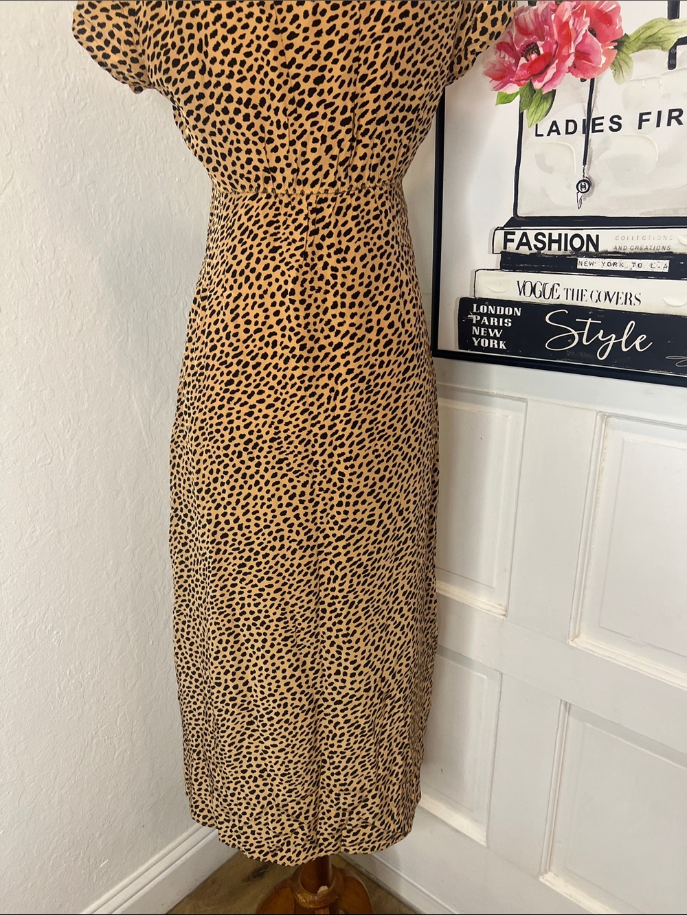 NWT J. Crew Squareneck Slip Dres in Spot Print Size - Picture 8 of 10